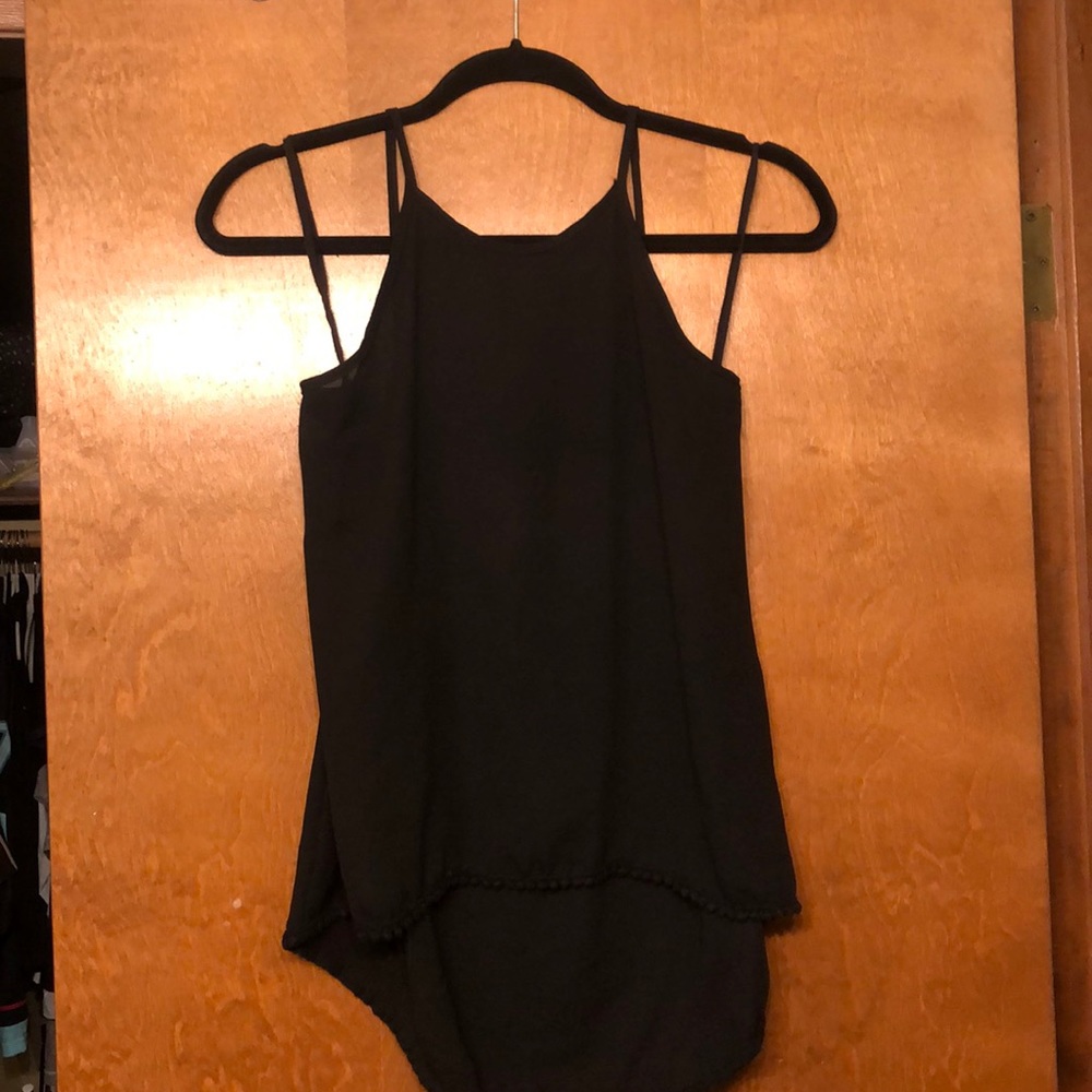 Tobi Black Tie Halter: Size Small